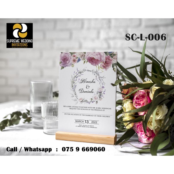 Wedding Invitation Card (SC-L-006) 