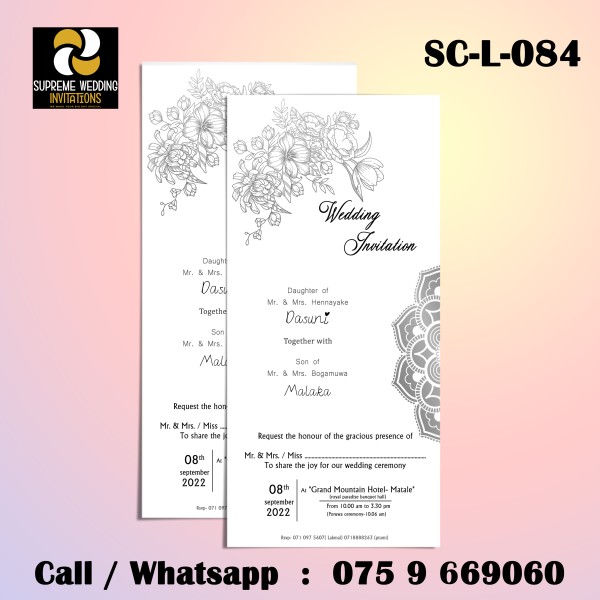 Wedding Invitation Card (SC-L-084)