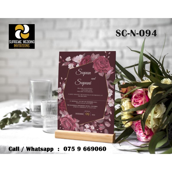 Wedding Invitation Card (SC-N-094)