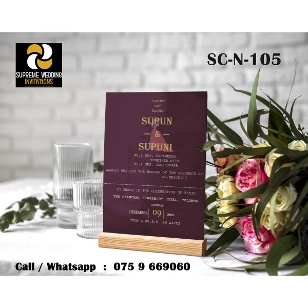 Wedding Invitation Card (SC-N-105)