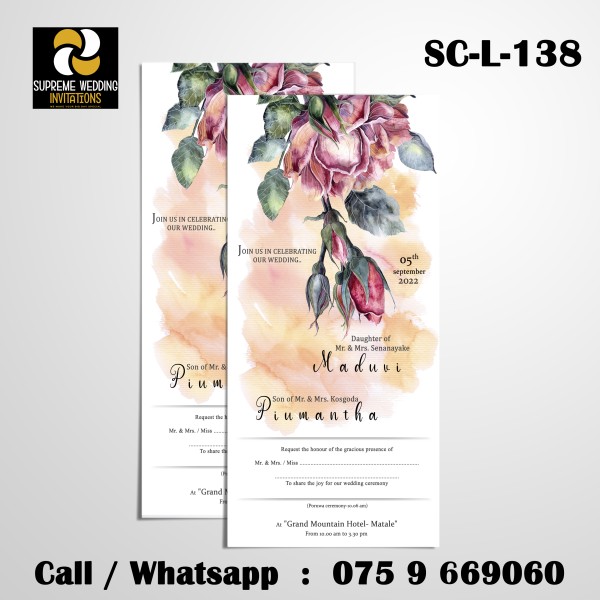 Wedding Invitation Card (SC-L-138)