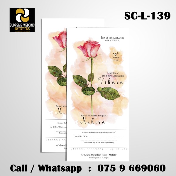 Wedding Invitation Card (SC-L-139)