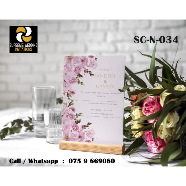 Wedding Invitation Card (SC-N-034)