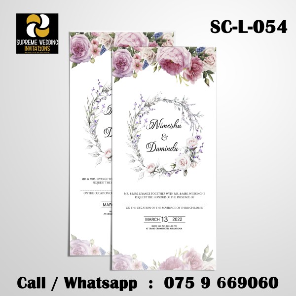 Wedding Invitation Card (SC-L-054)